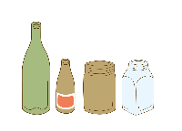 空きびんのイラスト