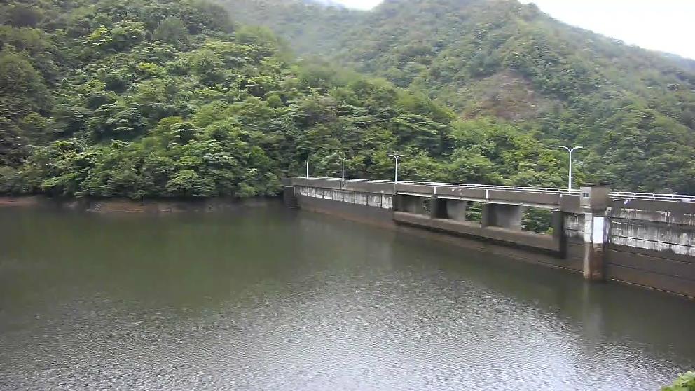 十分な水量をたたえた赤岩ダム