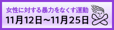 女性に対する暴力をなくす運動 11月11日~11月25日