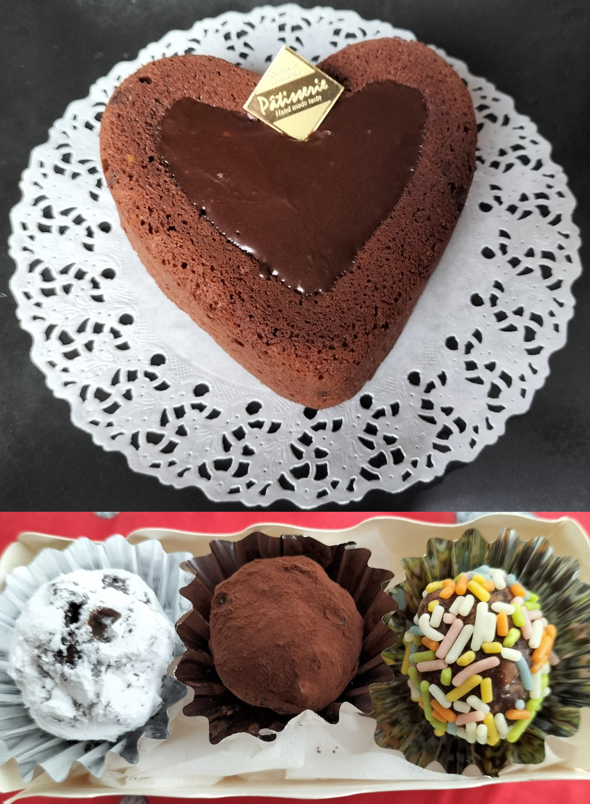 チョコブラウニーとトリュフチョコ