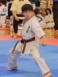 写真:技を披露する神田光雅選手