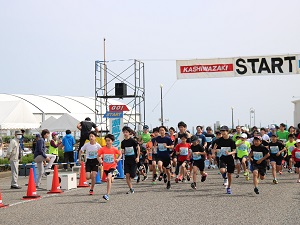 スタートする参加者