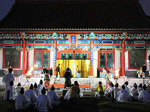西遊館での祭事の様子の写真