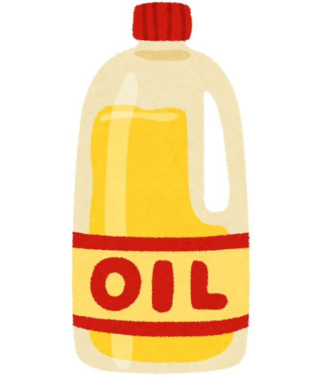 OIL（オイル）と書かれた資源物のイラスト