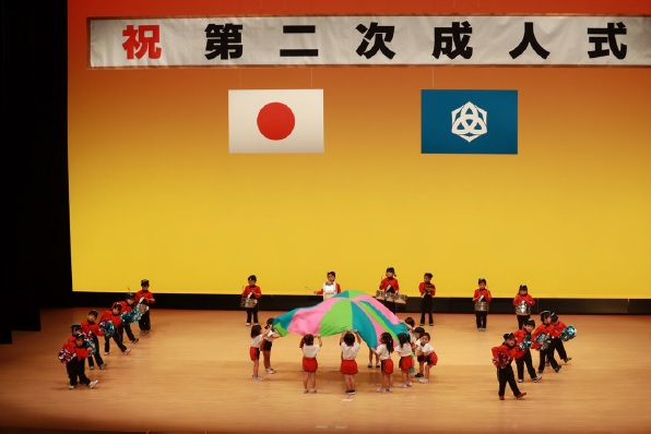 園児の発表の様子