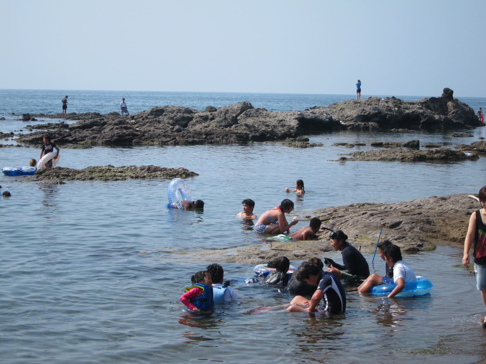 西鯨波海水浴場の様子