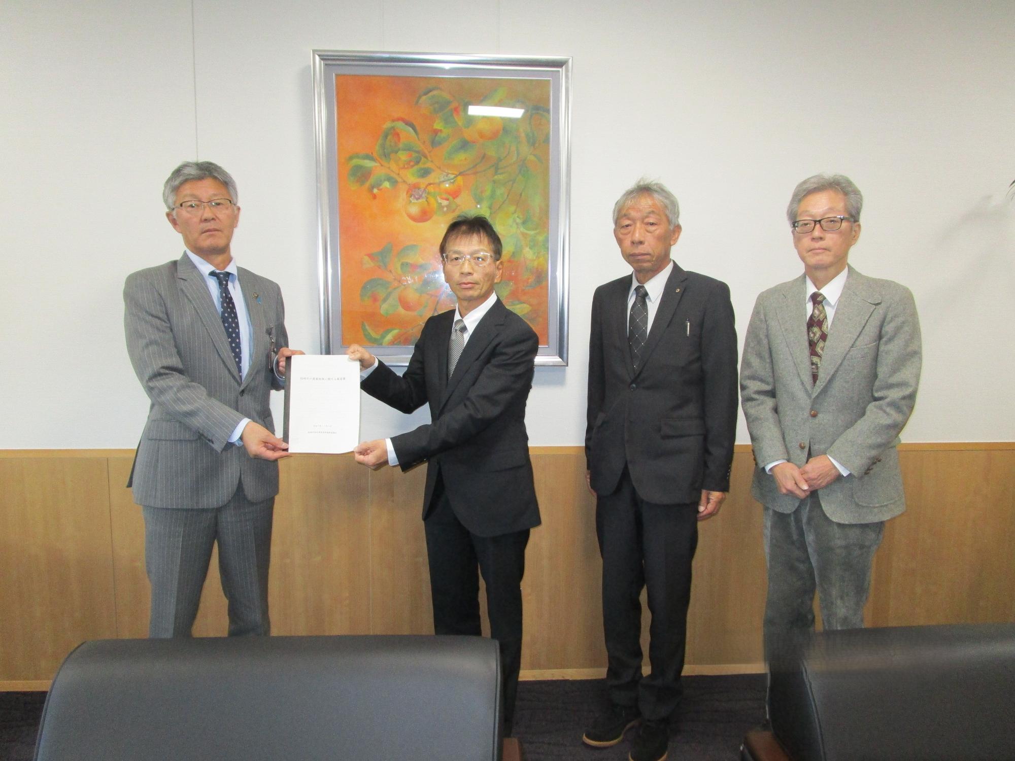 要望書提出の様子