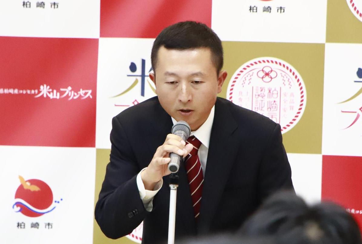 写真：認証者の有限会社米山農場の中澤智裕さん