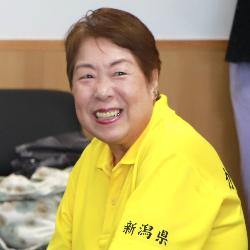 写真：意気込みを語る田中選手