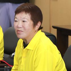 写真：意気込みを語る柴野選手