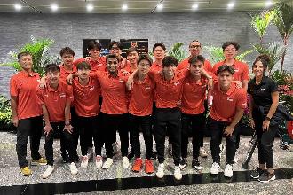 写真：シンガポール代表の集合写真