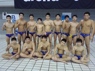 中学生男子選手の集合写真