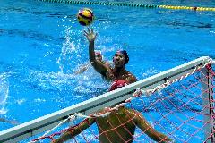 写真：マレーシアの選手がシュートを打ったところ