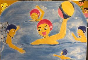 「水球絵画」優秀賞作品