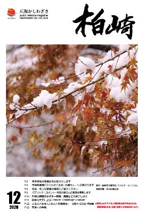 表紙写真：紅葉した枝に積もった白い雪