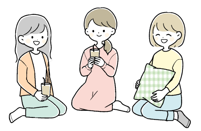 談笑する参加者のイラスト