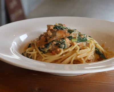 写真：提供されるパスタ