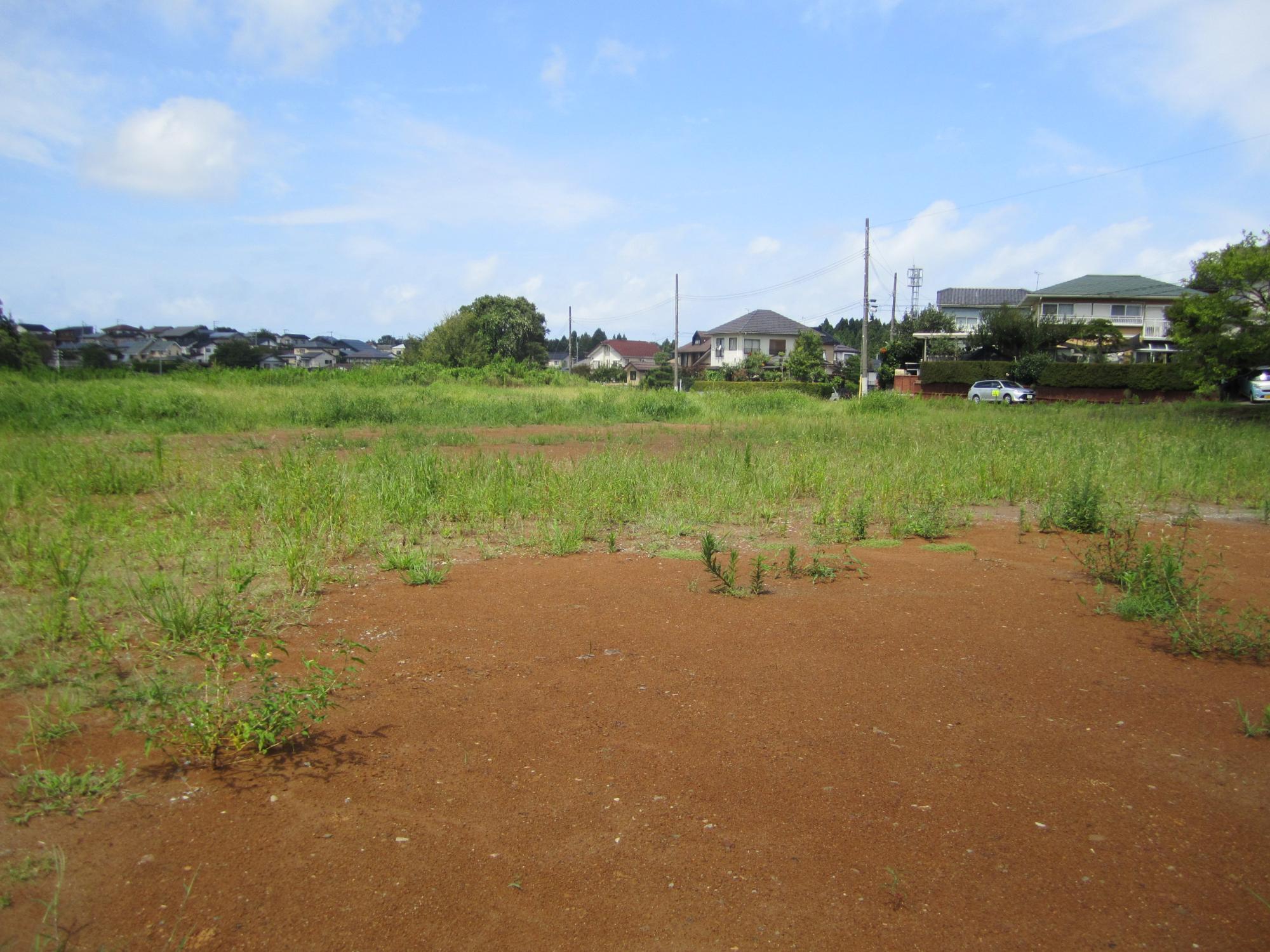 未舗装の南半田公売地の写真